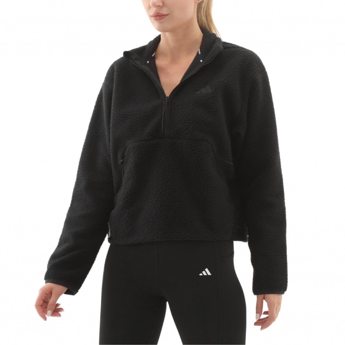 ADIDAS W CT FLEECE HZ M EU Zwart