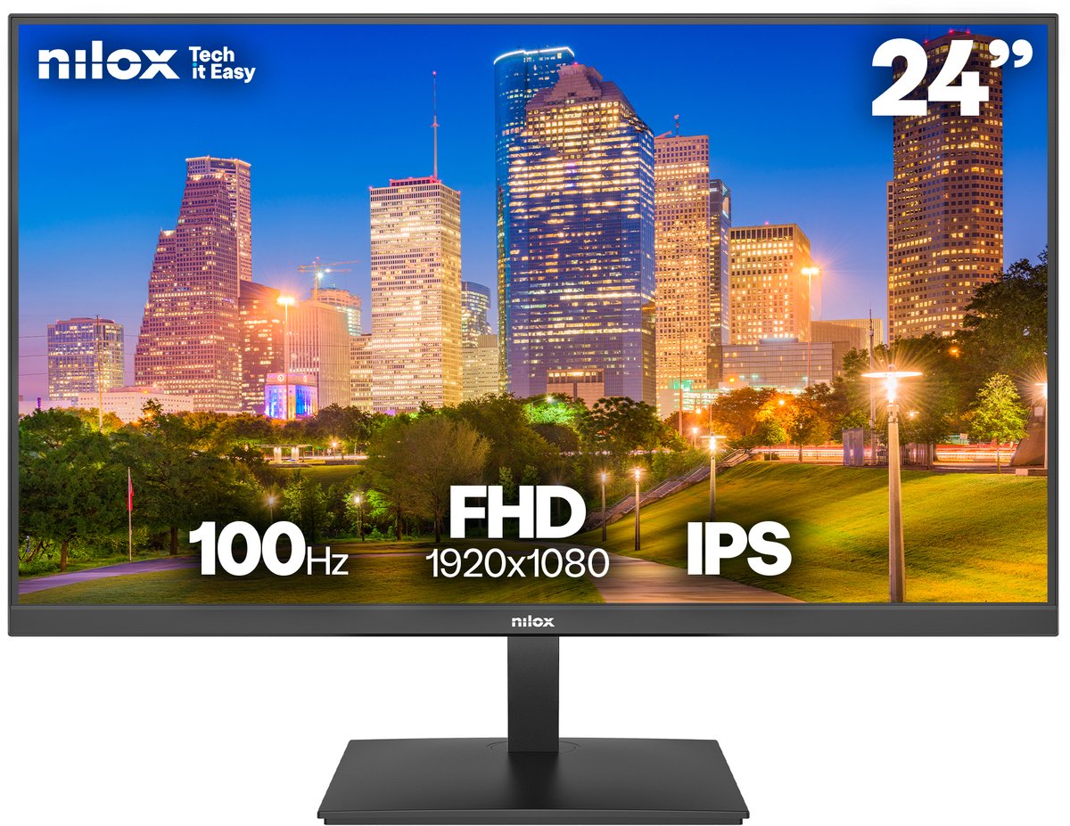Nilox NXM24FHD1202 computer monitor 60.5 cm (23.8") 1920 x 1080 pixels Full HD Zwart