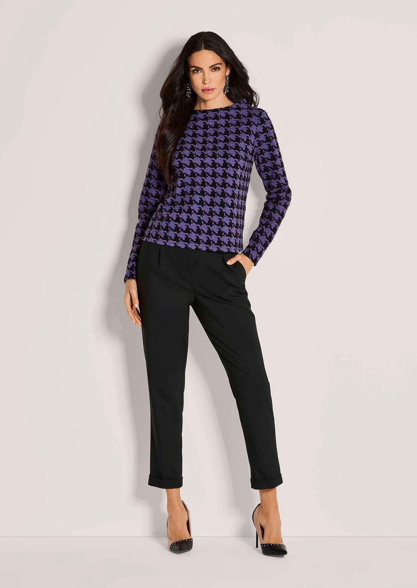 MADELEINE Sweatshirt Sweatshirt met pied-de-poule-motief