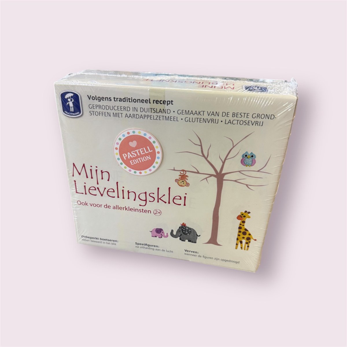 Feuchtmann klei pastel set - creatieve speelset voor kinderen 4x150g.