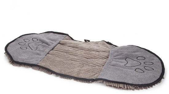 Dirty Dog Shammy - Serviette pour chien - Gris - 80x35 cm