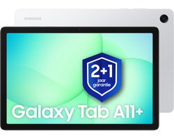 Samsung Galaxy Tab A11 Plus - Wi-Fi - 256GB - Silver + 1 jaar extra garantie