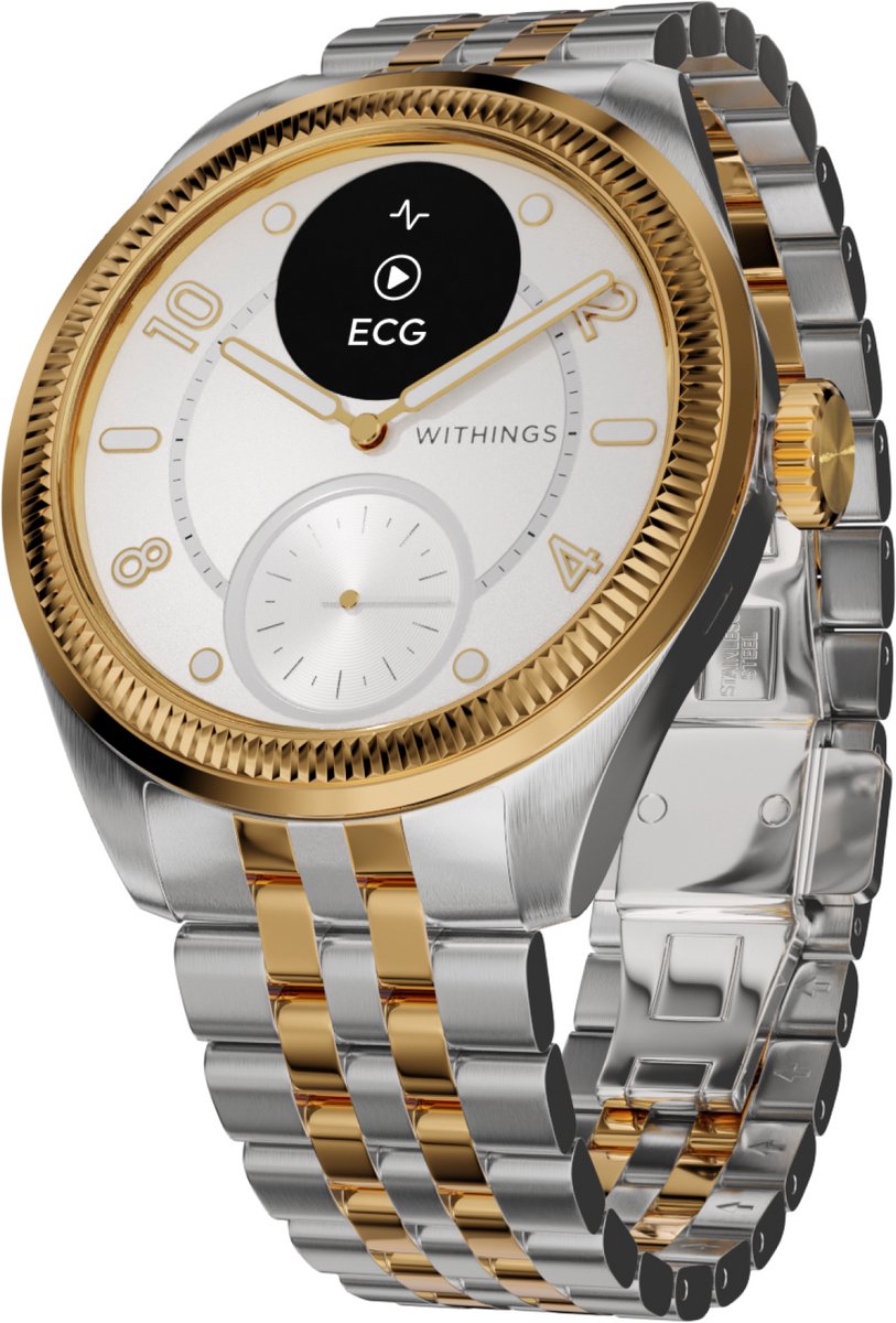 Withings ScanWatch - Nova Brilliant - 39mm - Hybride Smartwatch - Goudkleurig