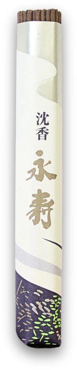 Nippon Kodo jin-koh eiju - aloehout - wierookstokjes zonder bamboe - 1 rol