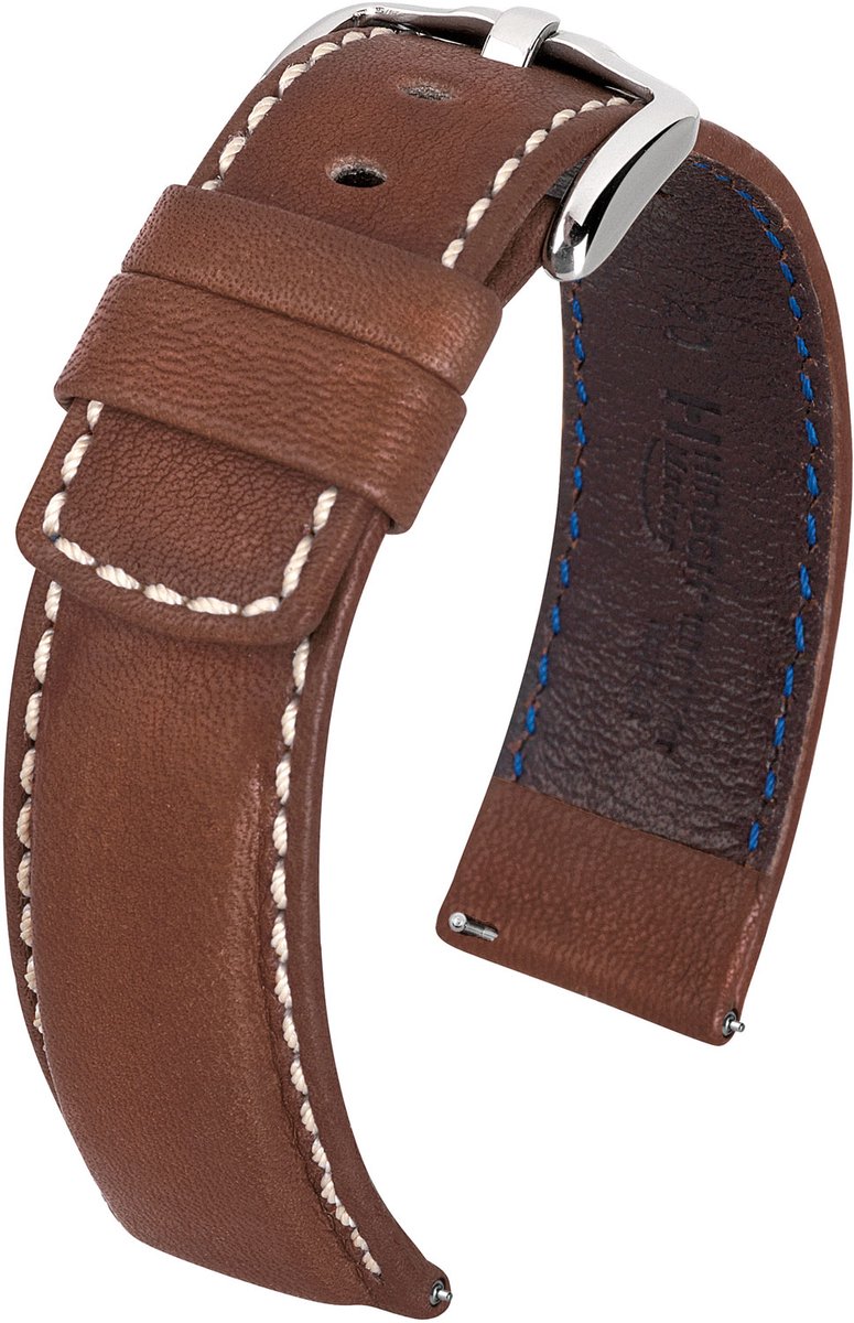 Hirsh Horlogeband Mariner Bruin - Leer - 24mm