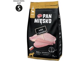 Pan Mięsko – Droge hondenvoeding – Kalkoen & Fazant met groenten – Kleine rassen – Chrupki S – 9 kg – Hypoallergeen & rijk aan eiwitten