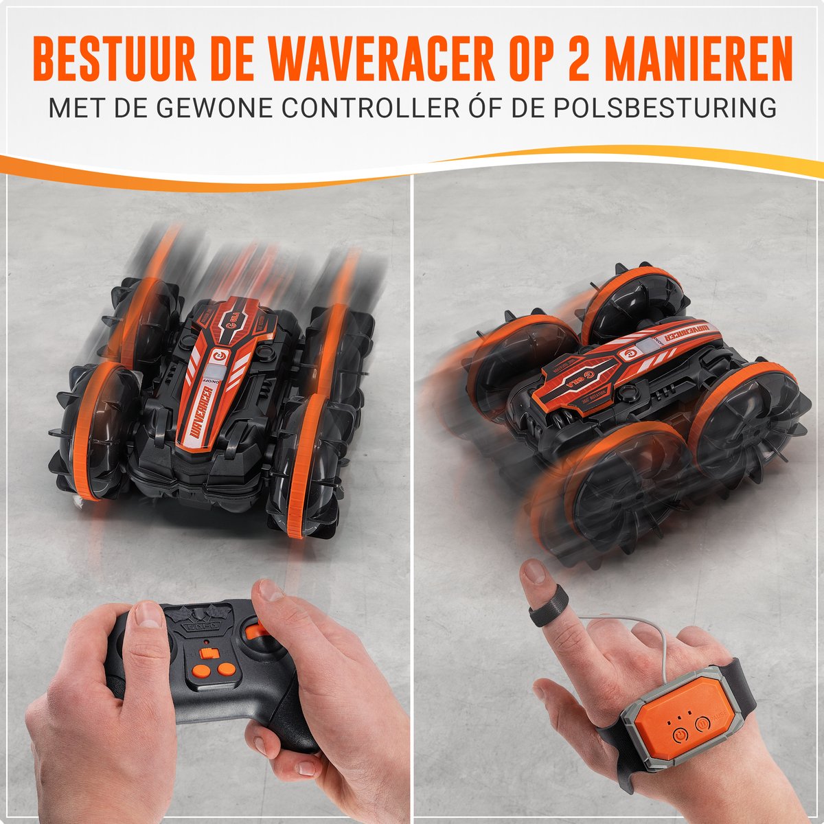 GILA Bestuurbare auto - 1,5u Speelplezier 2 Accu's - Race Auto Afstand bestuurbaar – RC Auto – 100 meter bereik - Polsbesturing — afbeelding 2