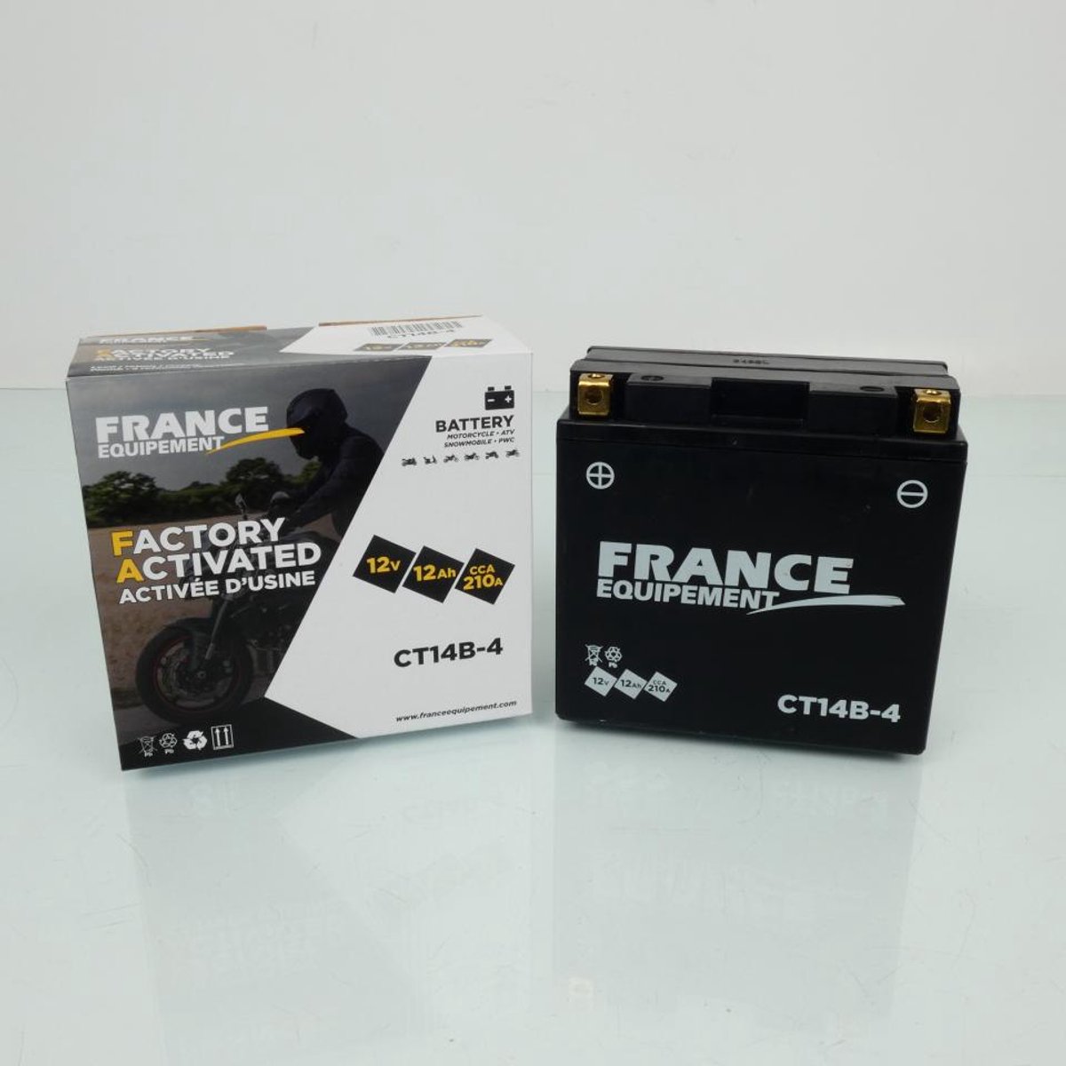 Batterie YT14B-4 SLA FE pour moto Yamaha 1900 XV STRATOLINER 2006 à 2017 Neuf