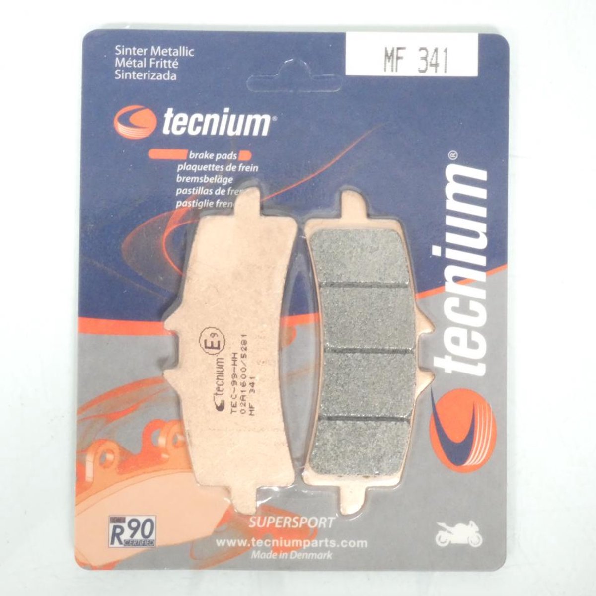 Plaquette de frein Tecnium pour Moto Ducati 848 EVO 2011 à 2013 AVG / AVD Neuf