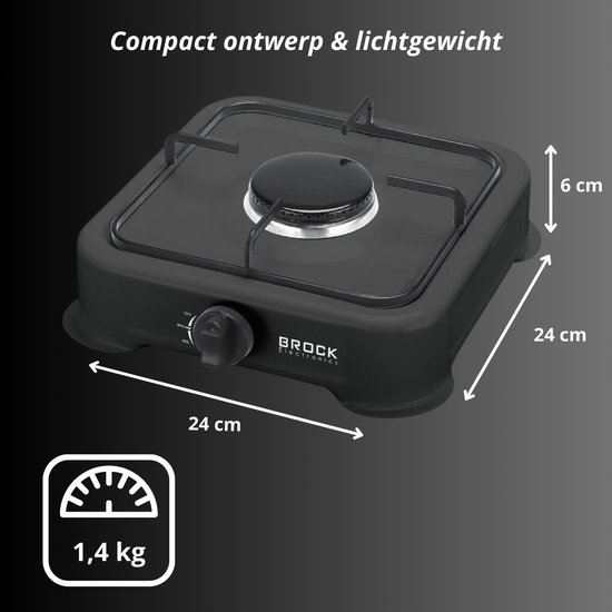 TOLEGANO Gasfornuis voor MFS-1a cartridges met piëzo