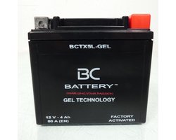 Batterie SLA BC Battery pour Scooter Suzuki 110 Uk Address Ne 2015 à 2018 YTX5L / 12V 4Ah Neuf