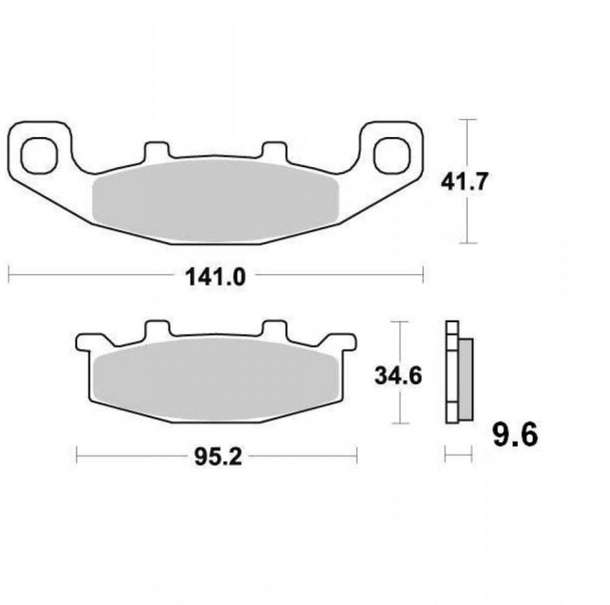Plaquette de frein Vesrah pour Moto Kawasaki 1000 ZX Tomcat 1988 à 1991 AVG / AVD / AR Neuf