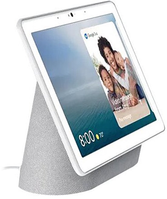Google Nest Hub Max - Smart Speaker met scherm - Chalk - EU | bol