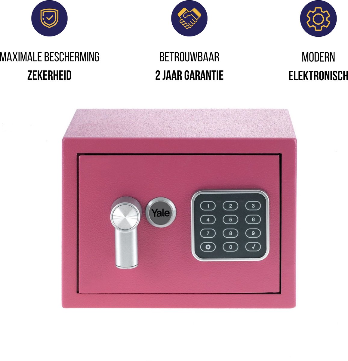 Yale - Elektronische Kluis - Mini - Roze - Standard Protection - DB2