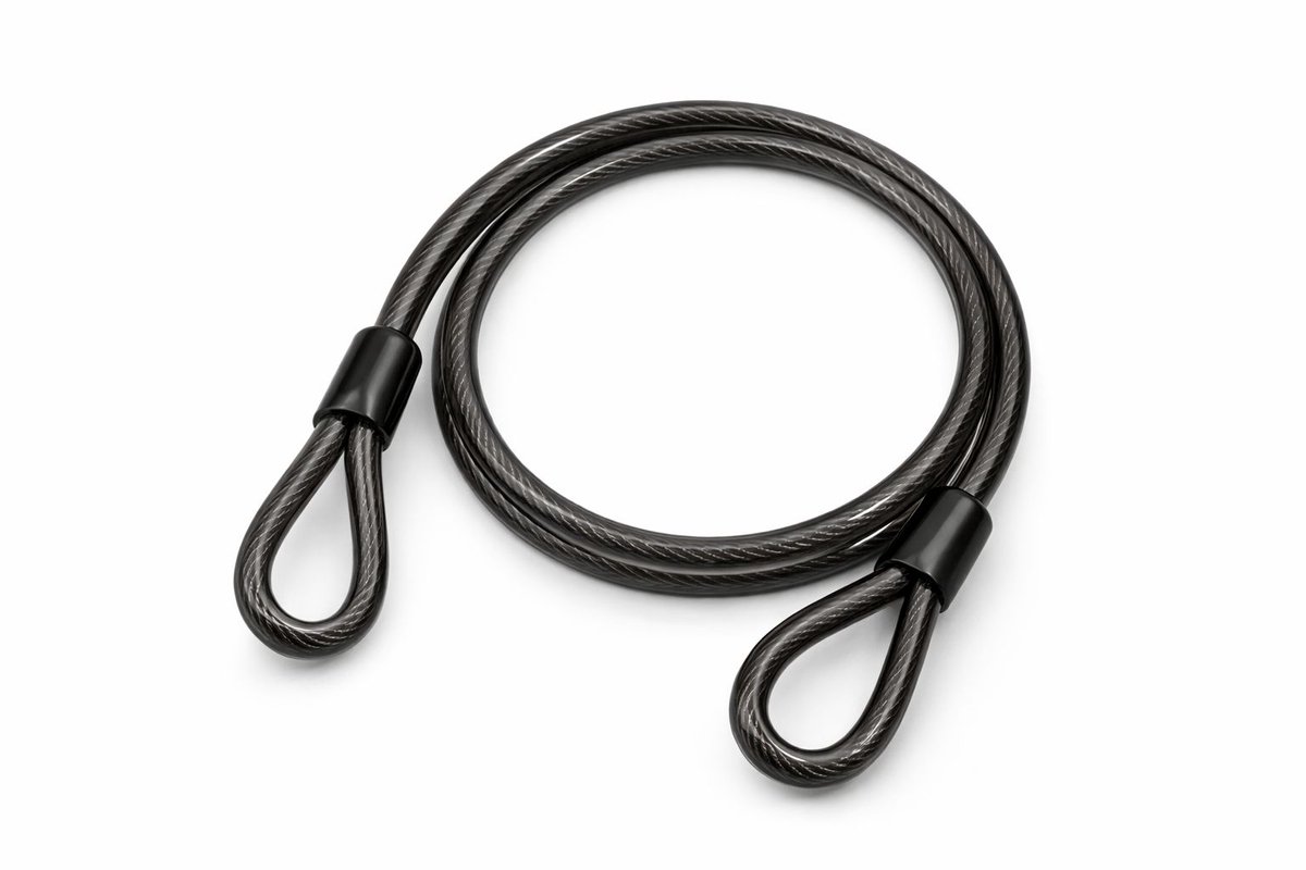 Staalkabel met Ogen – 1,2 meter – Ø 12 mm – Geplastificeerd