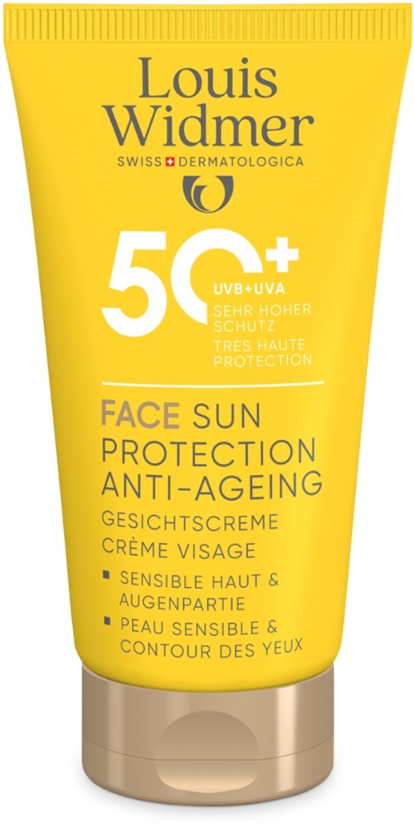 Louis Widmer Face Sun Protection Anti-Ageing 50+ Parfumvrij