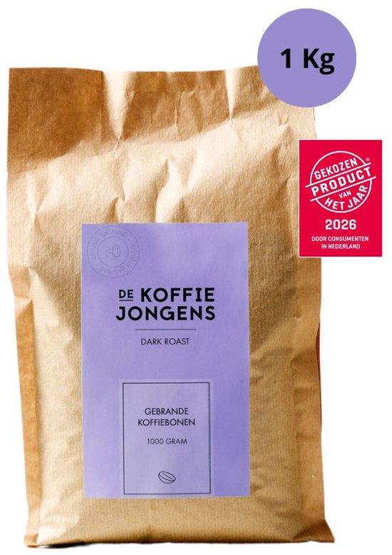 De Koffiejongens - Dark Roast - biologische koffiebonen - 1 kilo