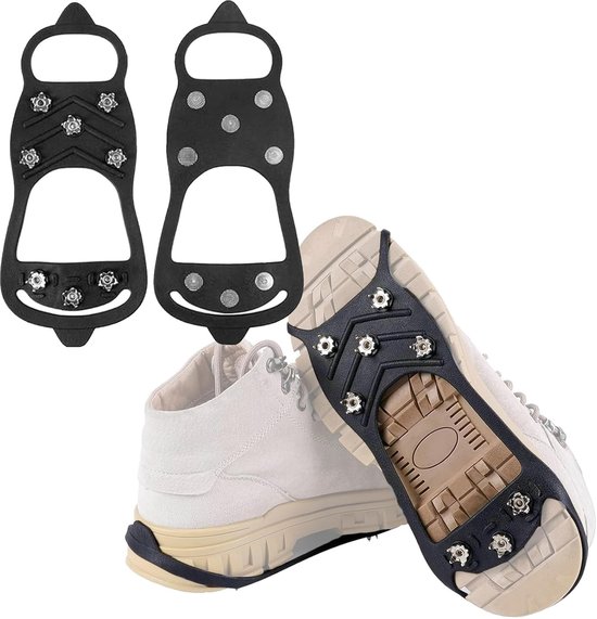 Stijgijzers Voor Wandel Sneeuwstijgijzers Antislipschoenen Stijgijzers Voor Sneeuw En Ijswandelingen Antislip Schoenen Voor Winterse Omstandigheden Roestvrij Staal Zilver Xl 118 1909019