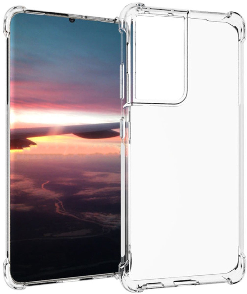 imoshion Hoesje - Geschikt voor Samsung Galaxy S21 Ultra - Shockproof Case - Transparant