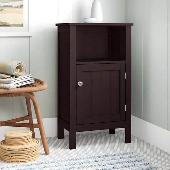Lina® Dressoir Donker Bruin - Dressoir Kasten - Kolomkast - Badkamerkast