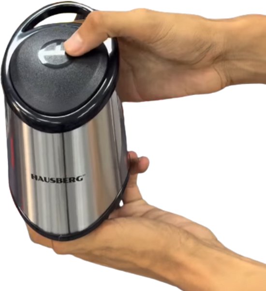 Hausberg HB-4508IN Elektrische Hakmolen 2 L | 500–700 W Power Chopper Met Turbo Boost, 8 RVS-Messen & Grote Kom – Inox Keukenhulp van Hausberg — afbeelding 2
