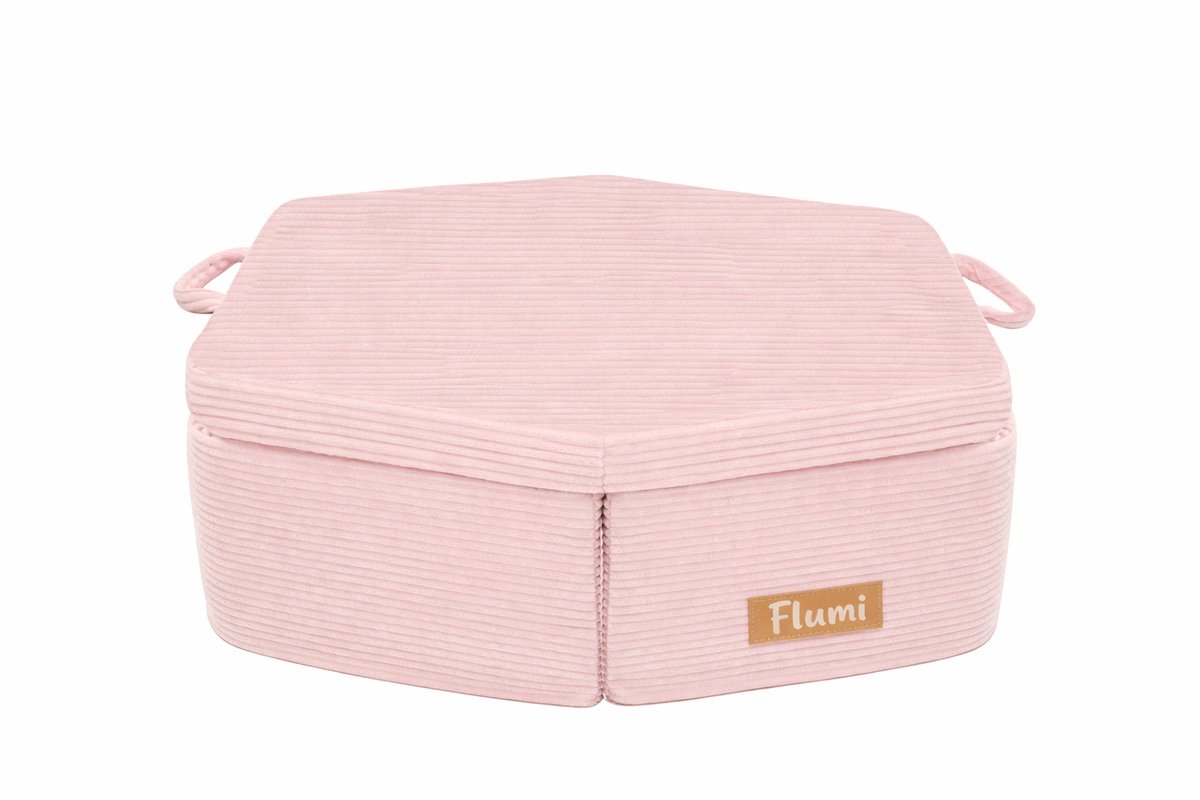 Flumi modulaire Montessori speelset - schuim speelmeubel voor kinderen - 6 elementen - roze