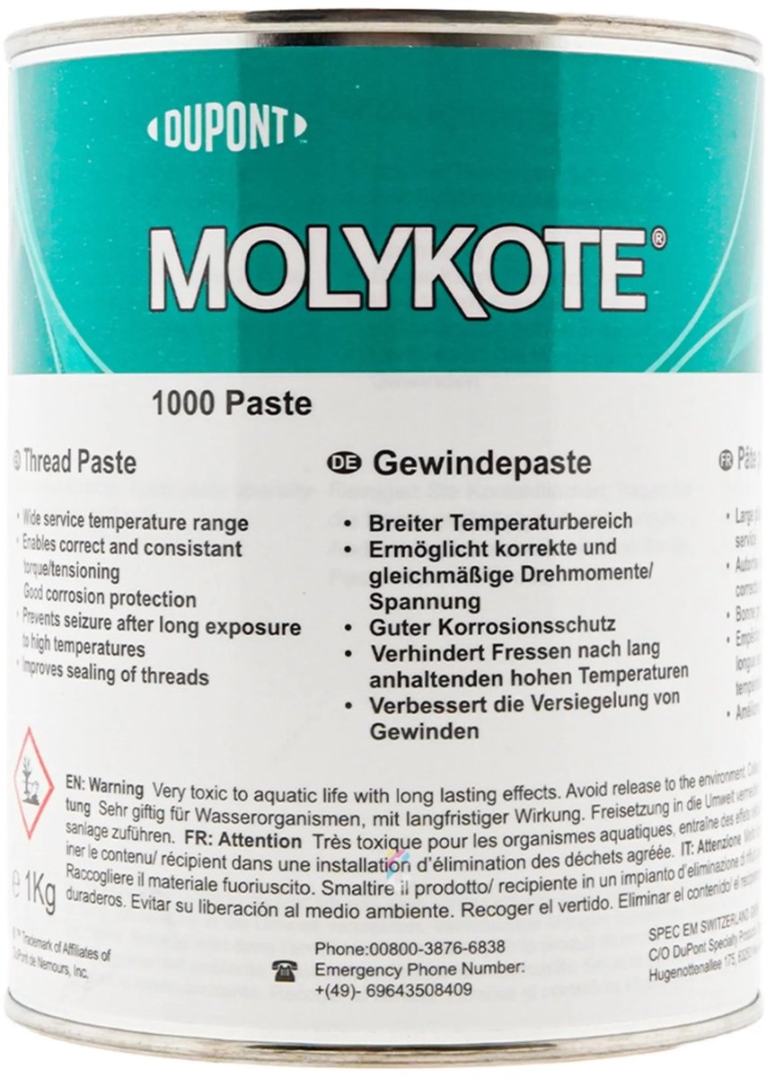 MOLYKOTE 1000 Schroefdraadpasta 1kg