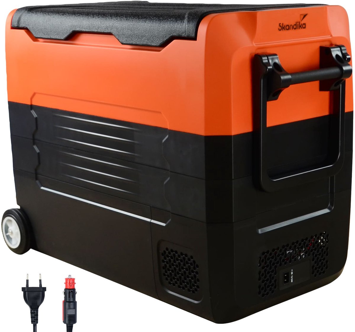 Skandika auto-vriesbox 55 L +10 ° tot -20 °C - Compressor koelbox met scheidingswand, stil, eco-modus, met 12 V stekker of netadapter voor stopcontact | Camping koelkast voor auto, vrachtwagen, bus, camper