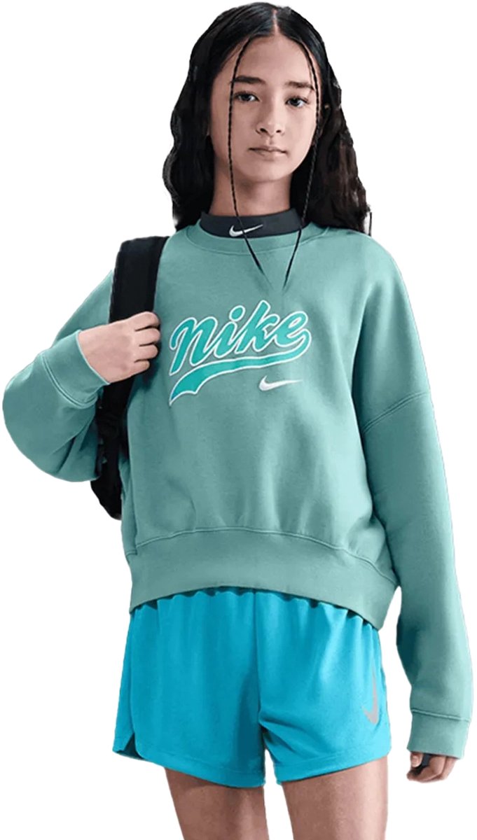Nike fleece sweatshirt kids in de kleur . Groen