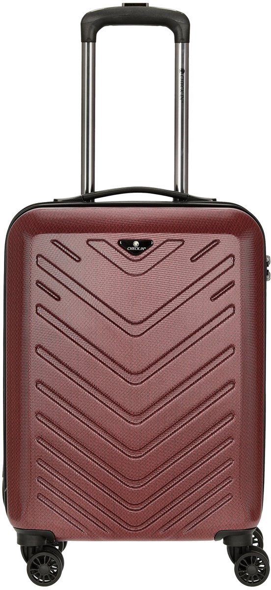 CHECK.IN Mailand - Kabinentrolley met 4 wielen 55 cm (rot)