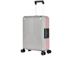 Eminent VERTICA - 4-wiel cabinekoffer 55 cm (grau/rosa)