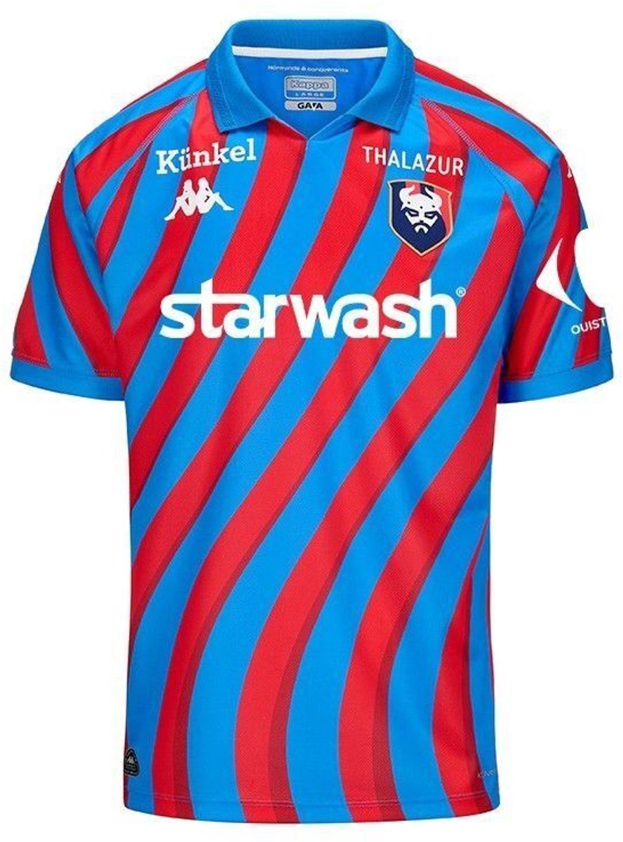 Trainingsshirt voor kinderen SM Caen 2024/25 Blauw
