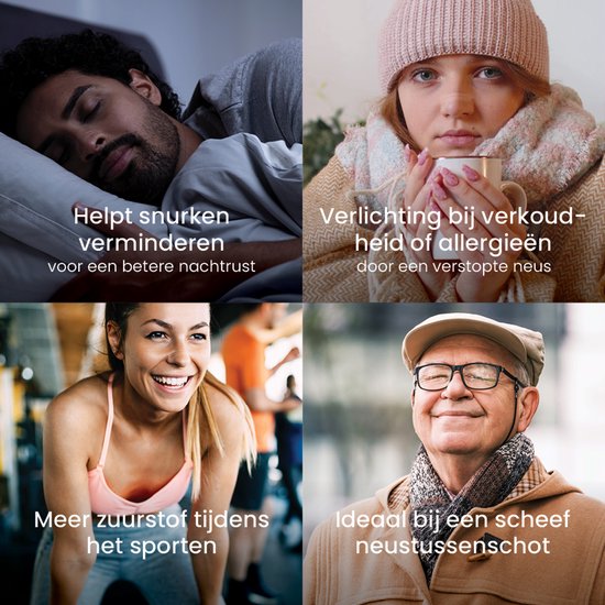 Bandes nasales anti Snurk Breathe Right - Dilatateur nasal - Pansements nasaux anti- Snurk - Peaux sensibles - Petit/ Medium 30 pièces - Transparent - Bon sommeil - Doux pour la peau - Idéal en cas de rhume et d'allergies