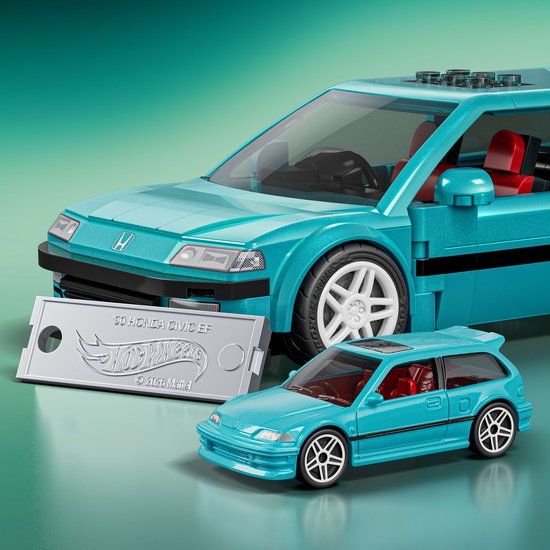 ホットウィール ブリックショップ カスタム '90 ホンダ シビック EF Mattel Brick Shop Hot Wheels Speed Series - Custom '90 Honda Civic