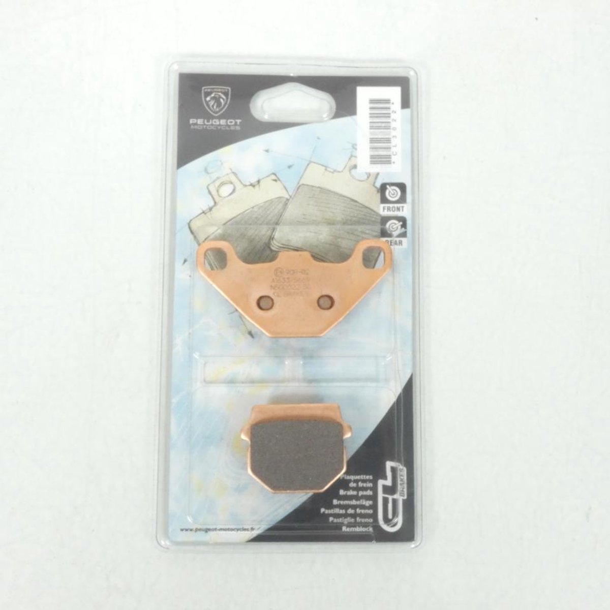 Plaquette de frein pour scooter PGO 50 Galaxy Après 1993 CL3022SC CL BRAKES Neuf