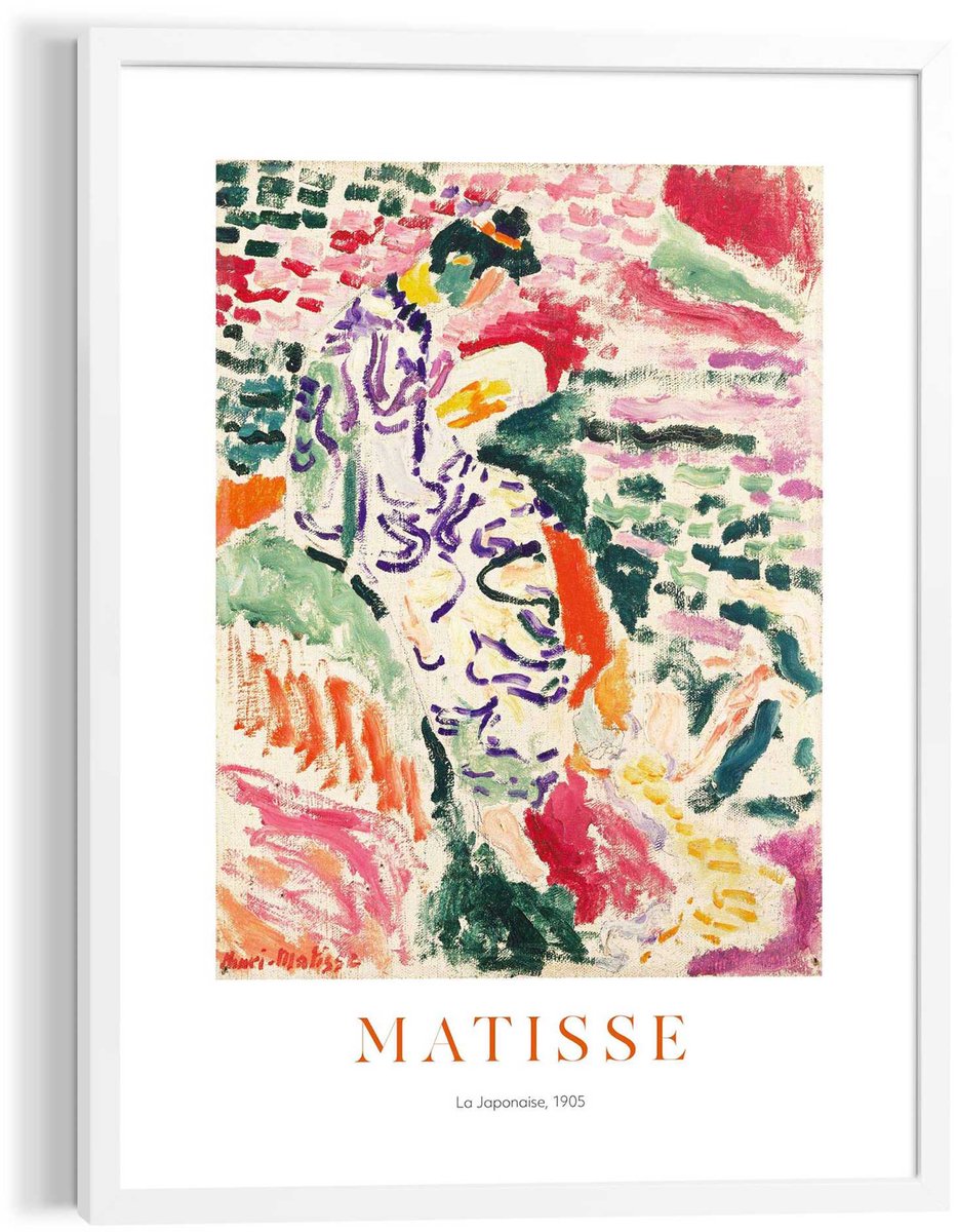 Reinders Schilderij Matisse - La Japonaise - 70 x 50 - Hout - REINDERS