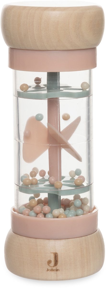 Jollein Baby Houten Regenrammelaar - Lovely Birds - Houten Speelgoed