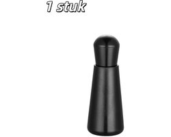 1 stuk - Tampers - Koffiestamper met naald - Roestvrij staal - Espressoroerder - Koffiepoederdispenser - Met voet - Zwart