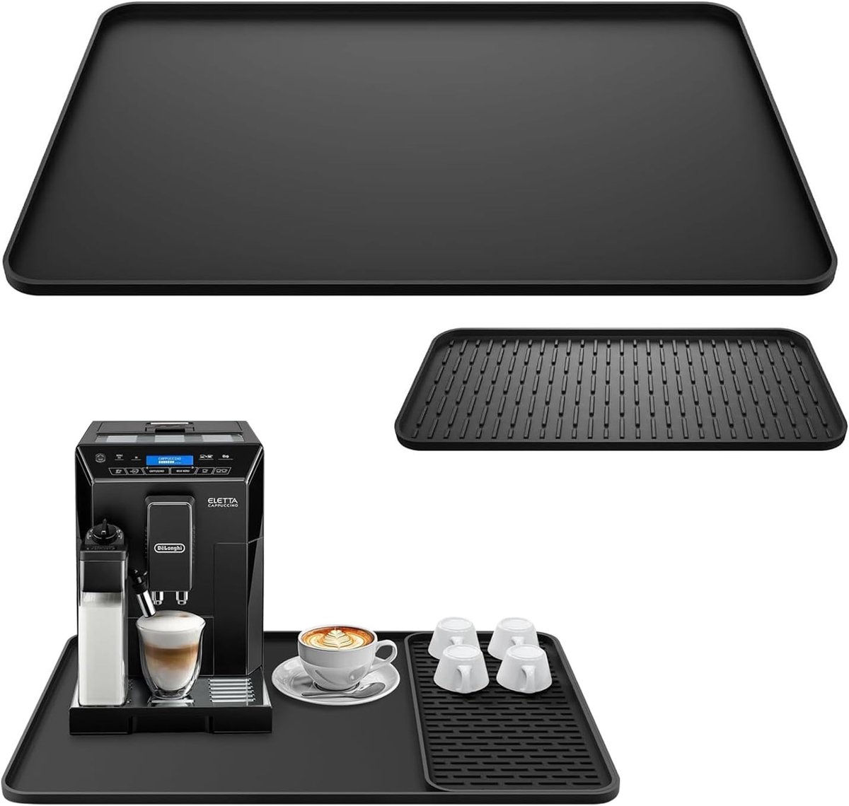 Koffiezetapparaat mat - Siliconen koffiemat - siliconen mat - afvoermat - Koffiemachine bescherming - 1 set - Duurzame matlet - tampermat koffiemat - 60*40cm