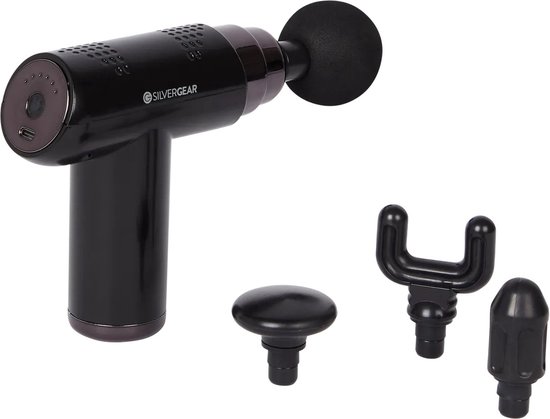 Silvergear Massage Gun - Verlicht Spanning in de Spieren - 2 - Silvergear - €39,99