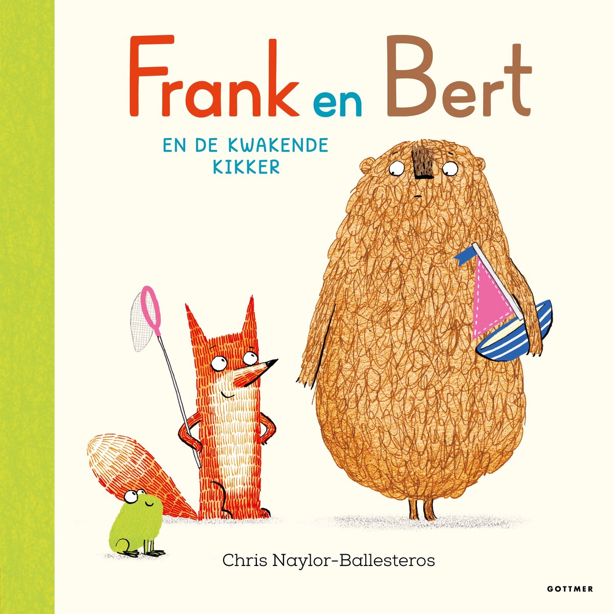 Omslag van Frank en Bert - Frank en Bert en de kwakende kikker