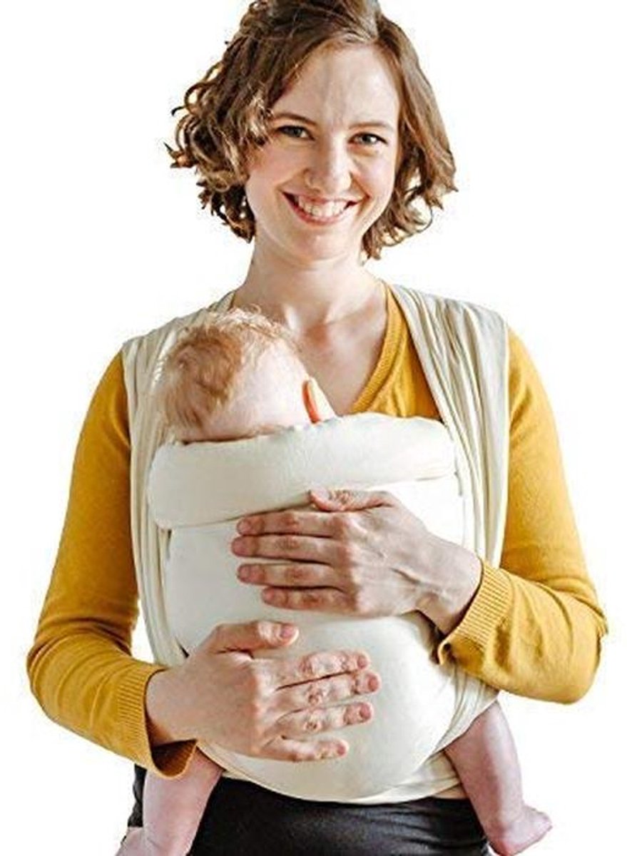 Babydraagdoek Geweven 470 x 70 cm Biologisch Katoen Beige