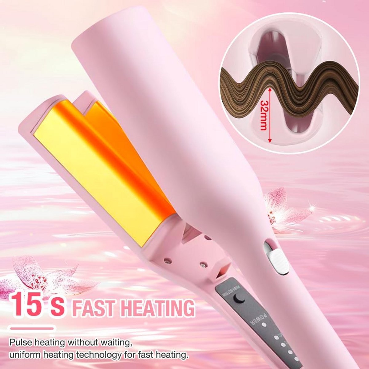 Krultang 32 mm voor Franse eierrollen en grote golven - 4 - afbeelding 3