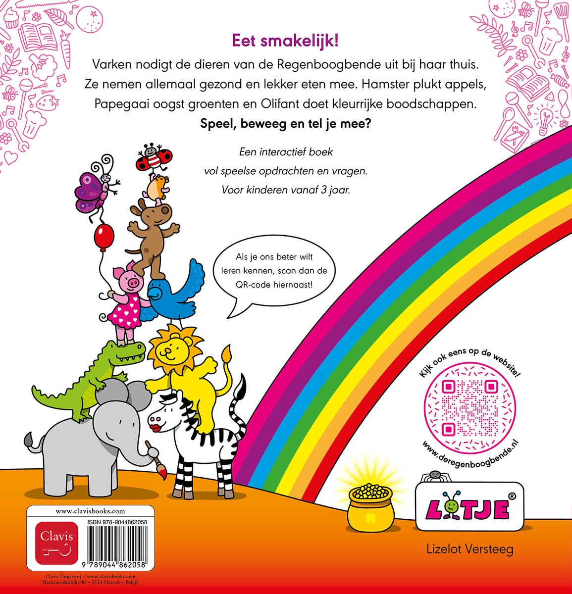 De Regenboogbende - Eet lekker gezond - back cover