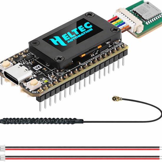 Foto: Meshtastic meshcore heltec v4 esp32 s3 lora board met oled display sx1262 gps gnss wifi bluetooth