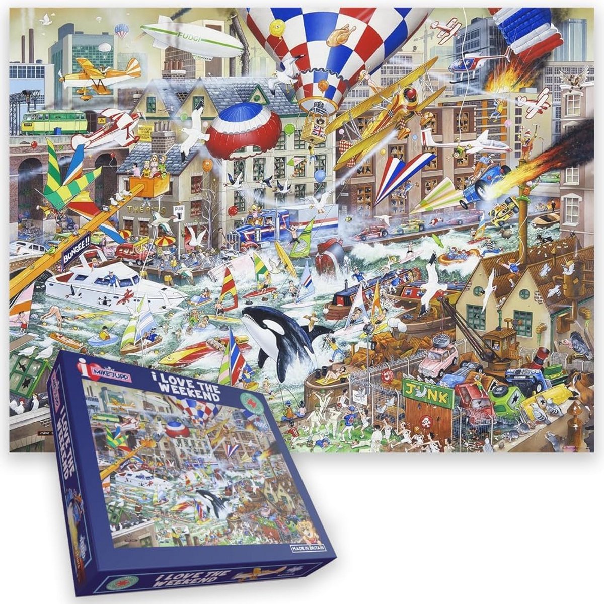 1000 Stukjes Legpuzzel: Hilarische Weekend Chaos Puzzel