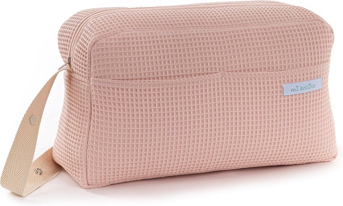 Grote, Multifunctionele Kinderwagen Organizer Tas - Pastelroze