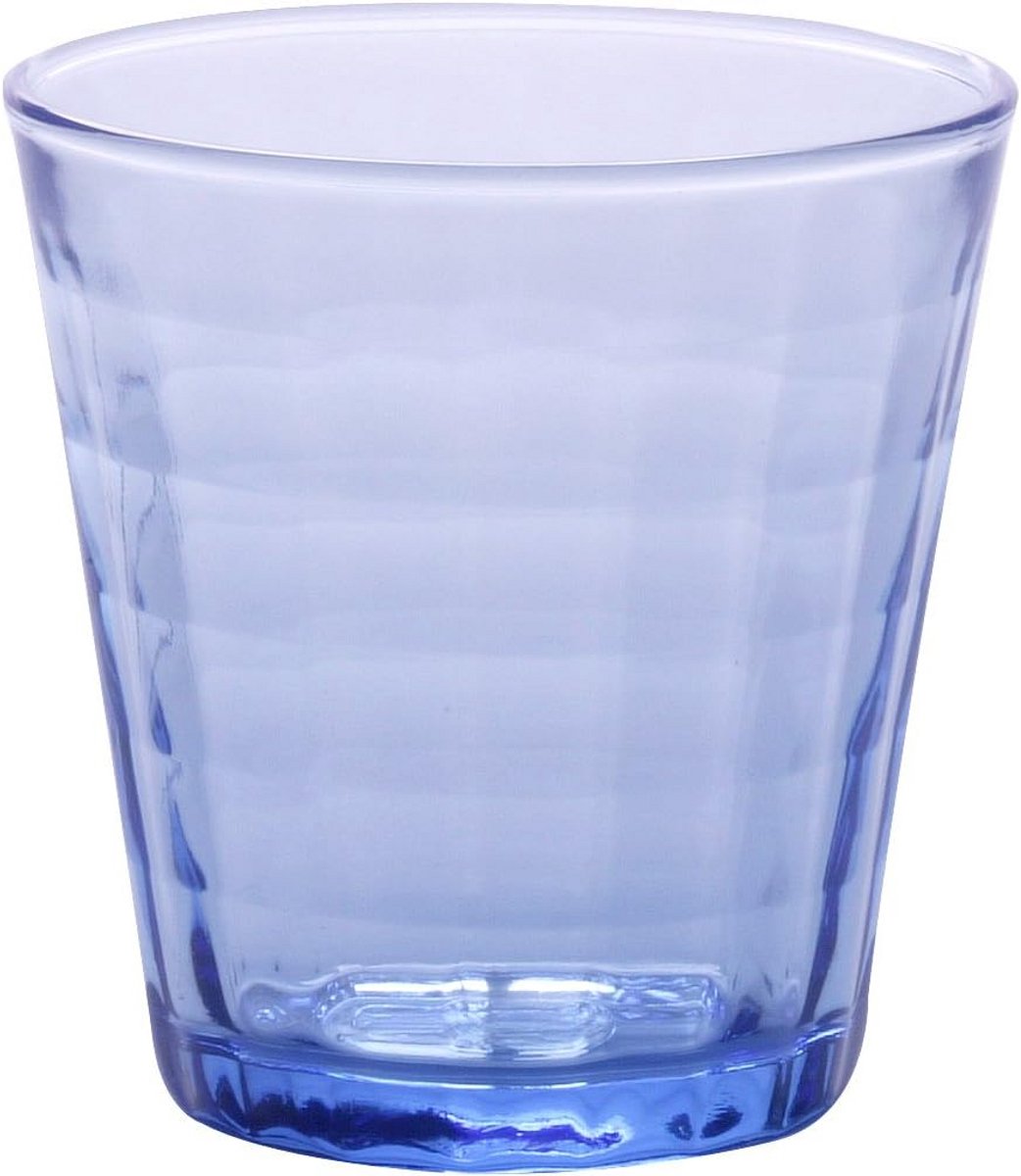 Transparante blauwe bekers 170 ml - 4 stuks - Ideaal voor dagelijks gebruik