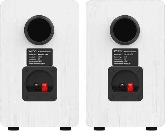 Hi-Fi Speakers 100W - Compact Design with Bass Reflex - 2-Way Audio Experience — afbeelding 5