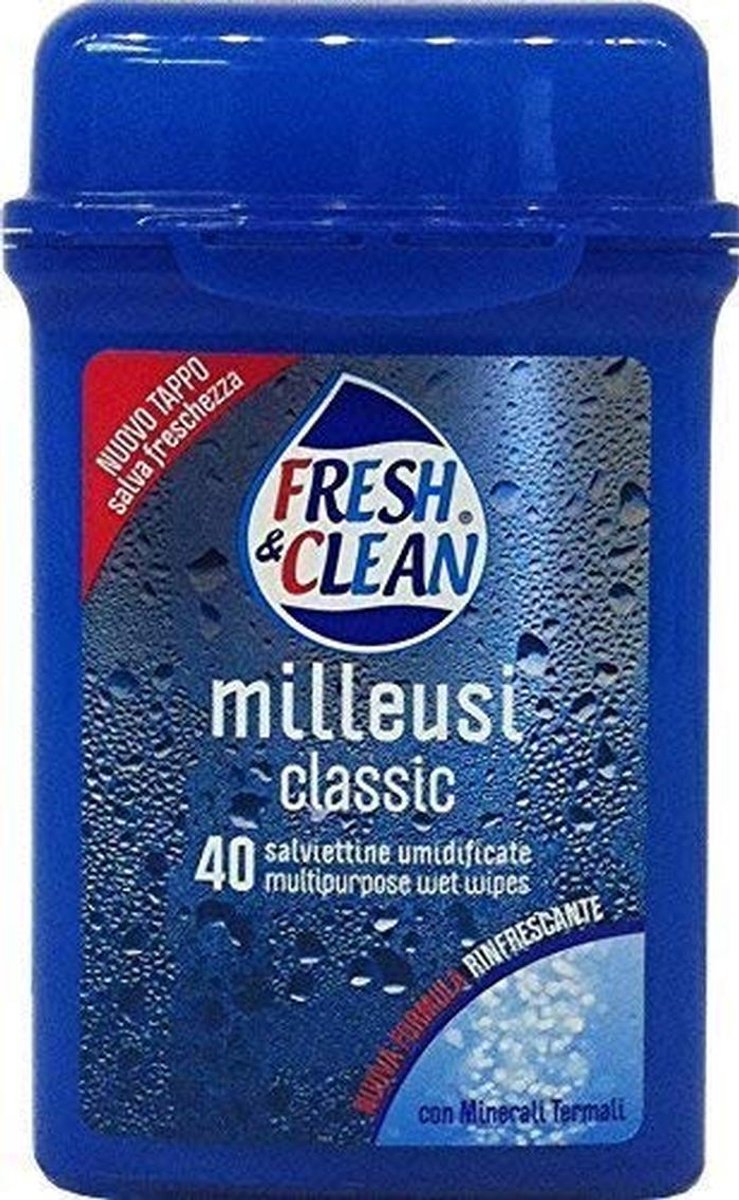 Milleusi Travel Classic Reinigingsdoekjes 40 stuks